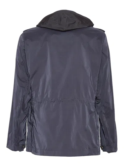 Montecore Utility-designed Black Field Jacket In Blue
