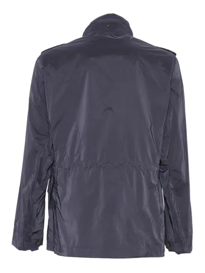 Montecore Utility-designed Black Field Jacket In Blue