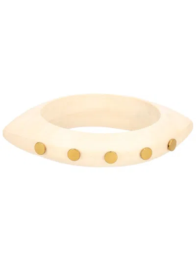 Isabel Marant Studded Bangle Bracelet In Neutral