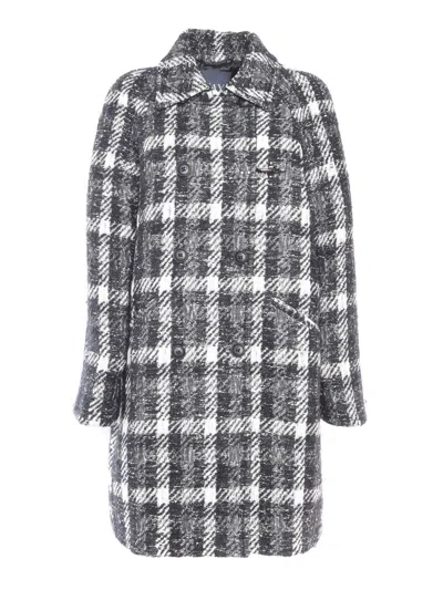 Fay Double Breasted Jacqueline Coat + Hook In Blue
