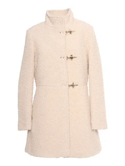 Fay Beige Virgin Wool Blend Virginia Coat In Neutral