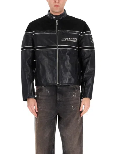 Belstaff Competition Speed Leather Jacket In Black