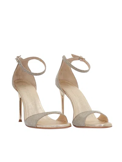 Sergio Levantesi Rave Microstar Platinum Sandal In Gold
