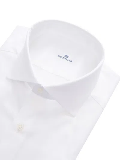 Sonrisa Camicia Uomo In White