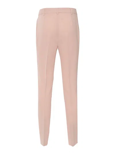 Max Mara Studio Jerta Pleat Detailed Pants In Pink