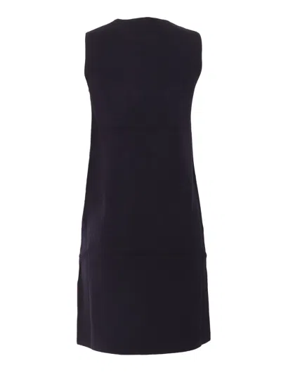 Max Mara Studio Parata 针织连衣裙 In Blue