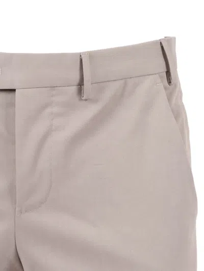 Pt01 Slim, Flat Front, Diagonal Pockets In Gray
