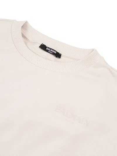 Balmain Sweatshirt In White