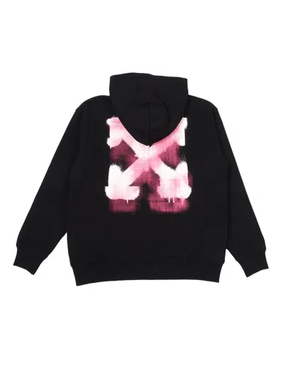 Off-white Arrowspray Sweatshirt In Black