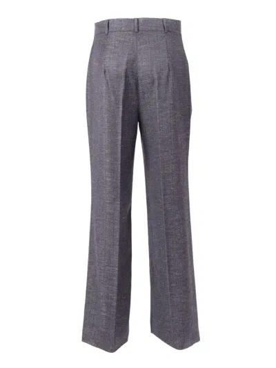 Max Mara Studio Pantalone Lungo Eziana In Gray