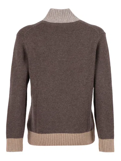 Ballantyne T Neck Pullover Button In Red