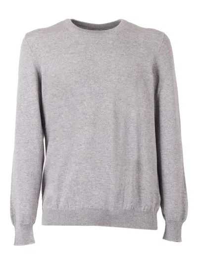 Fedeli 圆领毛衣 L/s 针织毛衣男 In Gray