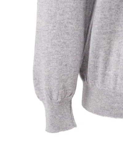 Fedeli 圆领毛衣 L/s 针织毛衣男 In Gray