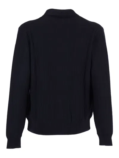 Phi Fdl Camicia ml Merino E.fine In Blue