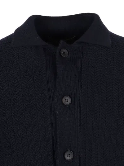Phi Fdl Camicia ml Merino E.fine In Blue