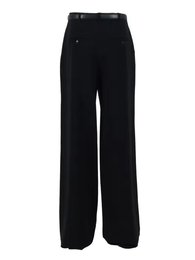 Max Mara Studio Pantalone Lungo Amico In Black