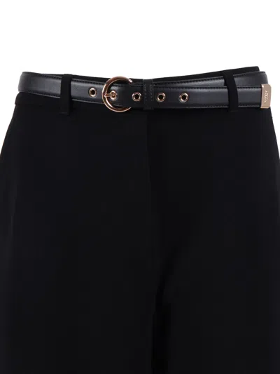 Max Mara Studio Pantalone Lungo Amico In Black
