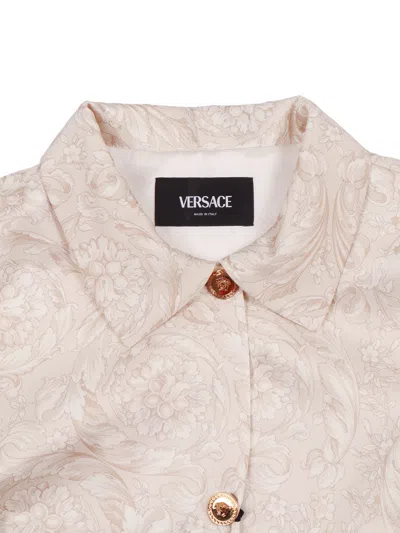 Versace Informal Jacket In Neutral
