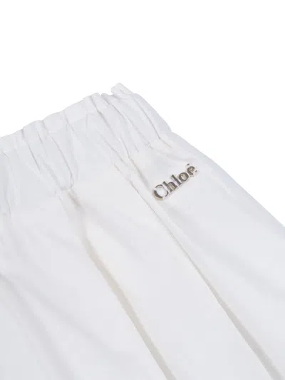 Chloé Chloe' Pantalone In White
