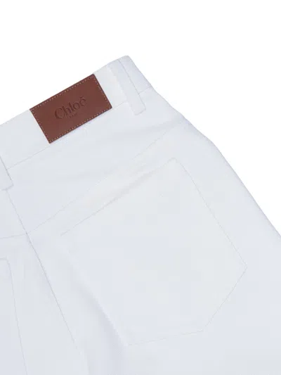 Chloé Chloe' Pantalone In White
