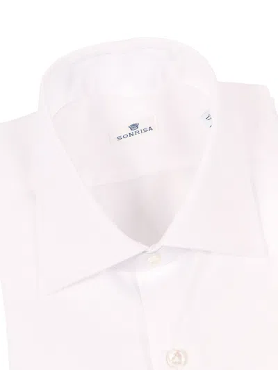Sonrisa Camicia Uomo In White