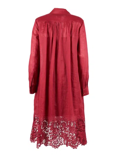 Max Mara Studio Abito + 1 Pezzo Mela In Red
