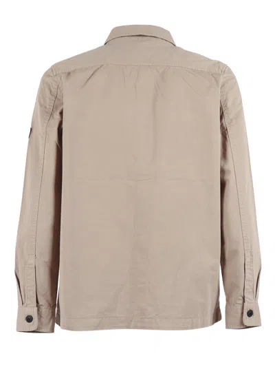 Barbour Buttoned Flap-pocket Overshirt In Brown