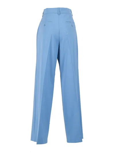 Max Mara Studio Pantalone Lungo Quasar In Blue