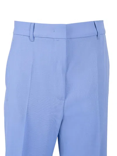 Max Mara Studio Pantalone Lungo Quasar In Blue