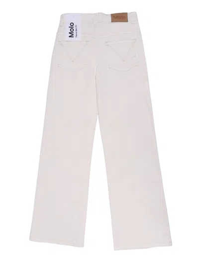 Molo Asta 梭织长裤 In White