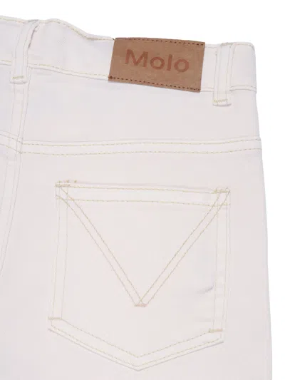 Molo Asta 梭织长裤 In White