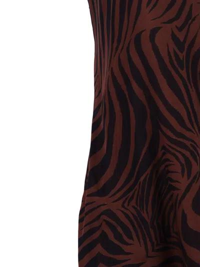 Max Mara Studio Abito Salice In Brown