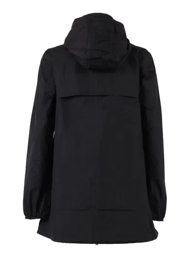 K-way K Way Sophie Plus Reversible Hooded Jacket In Black