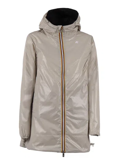 K-way K Way Sophie Plus Reversible Hooded Jacket In Black