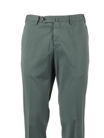 Pt01 Slim, Flat Front, Diagonal Pockets In Green