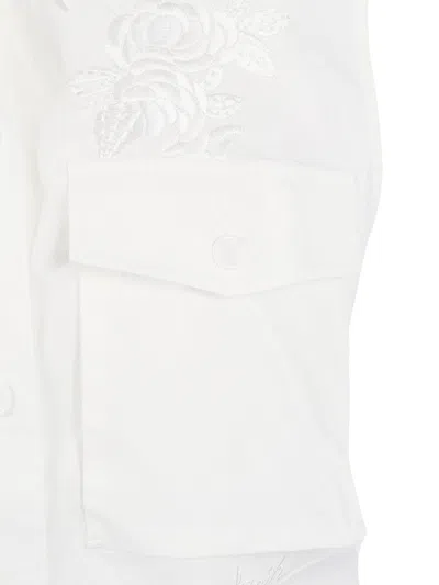P.a.r.o.s.h . Camicia C/ricamo In White