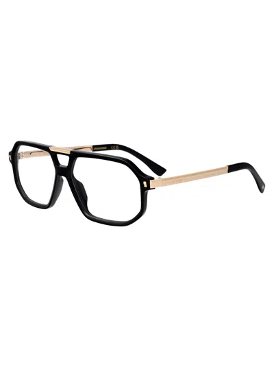 Dsquared2 矩形光学 D2 0195 807 In 黑色的