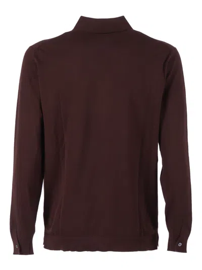 Phi Fdl Camicia ml In Burgundy