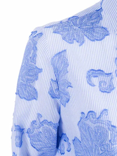 Mazzarelli Camicie Camicia Mod。马里 In Blue