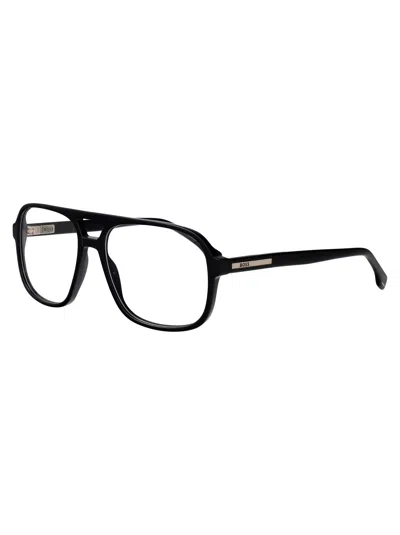 Hugo Boss Black Acetate Glasses In Black