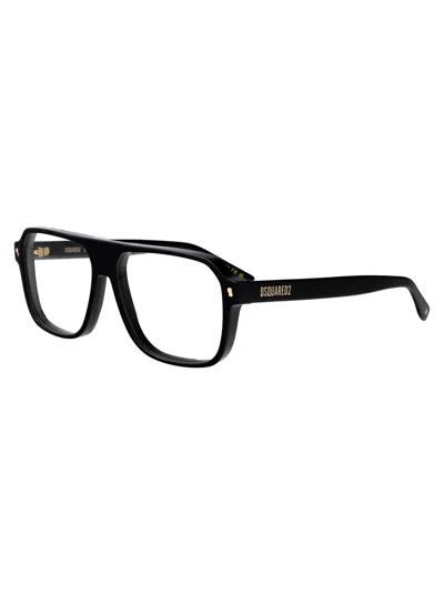 Dsquared2 矩形光学 D2 0203 807 In 黑色的