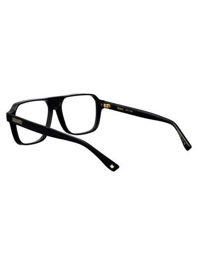 Dsquared2 矩形光学 D2 0203 807 In 黑色的