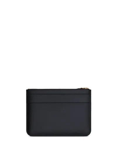 Comme Des Garçons Comme Des Garcons 大蝴蝶结皮革卡包 In Nero