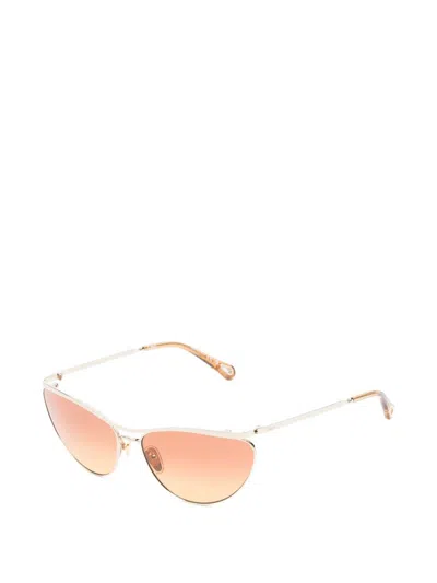 Chloé Chloè Uma 太阳镜 In Gold