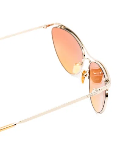 Chloé Chloè Uma 太阳镜 In Gold