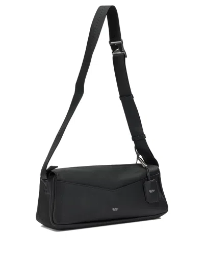 Max Mara Medium Leather Shoulder Bag In Black