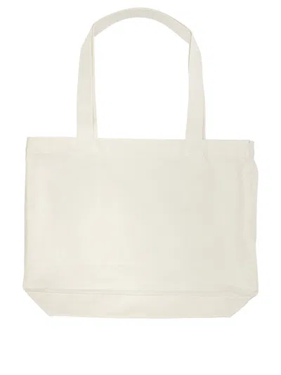 Maison Kitsuné “dressed Fox”大号单肩包 In Neutral