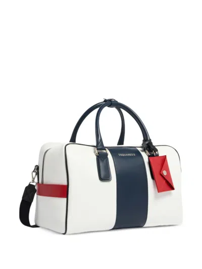 Dsquared2 行李袋 In Bianco+blu+rosso