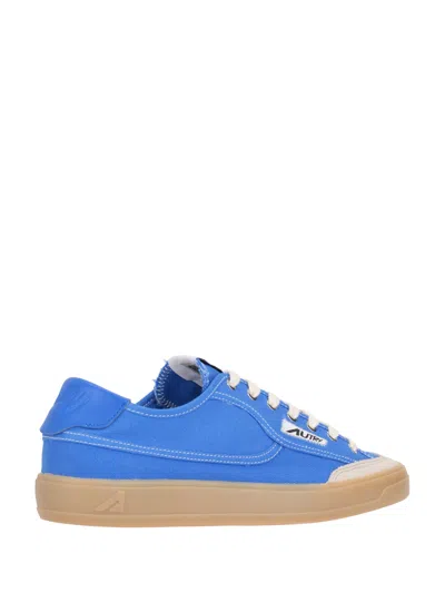 Autry Windscape Low Leather Sneaker In Blue