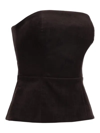 P.a.r.o.s.h Parosh Bustier In Brown